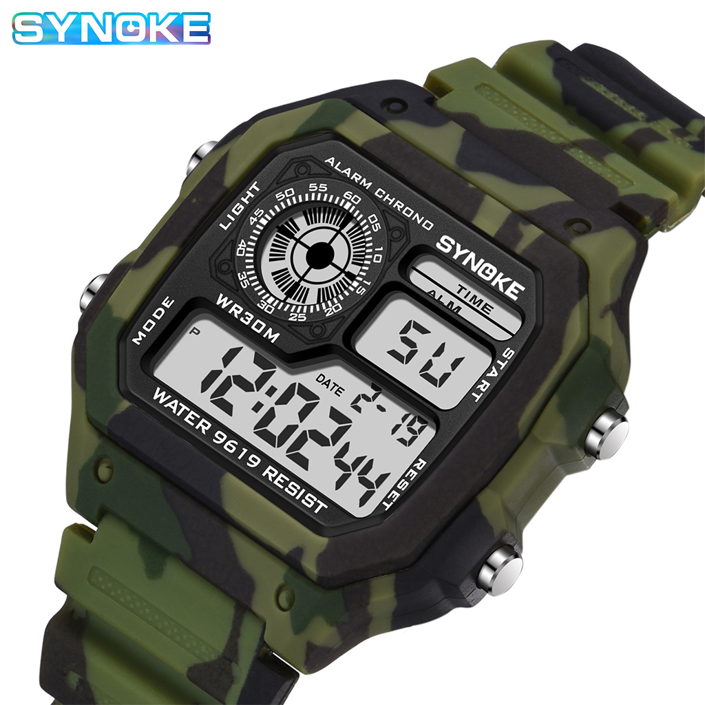Tide Watch Surf - SYNOKE Outdoor wojskowy zegarek cyfrowy dla