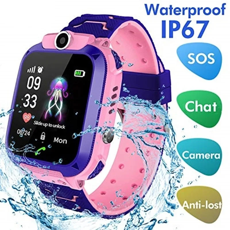 Smartwatch Watches For Kid Boy Waterproof - 2G Inteligentny zegarek dla dzieci SOS