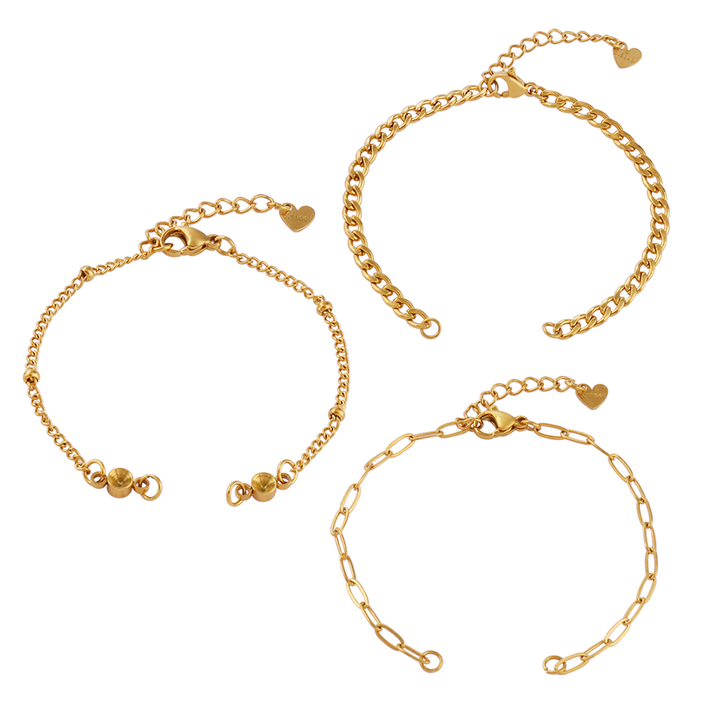 Bracelet Link Remover - 3 szt. Podstawy bransoletek ze stali