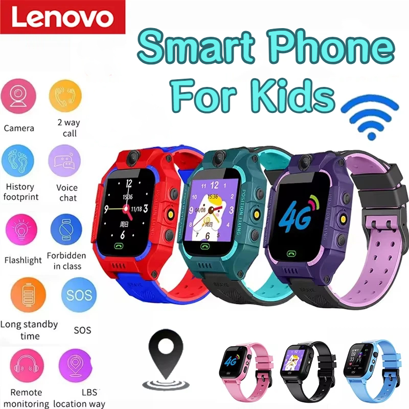 Smartwatch Watches For 12 Year Old Boy - Inteligentny zegarek dla dzieci Lenovo, wodoodporny,