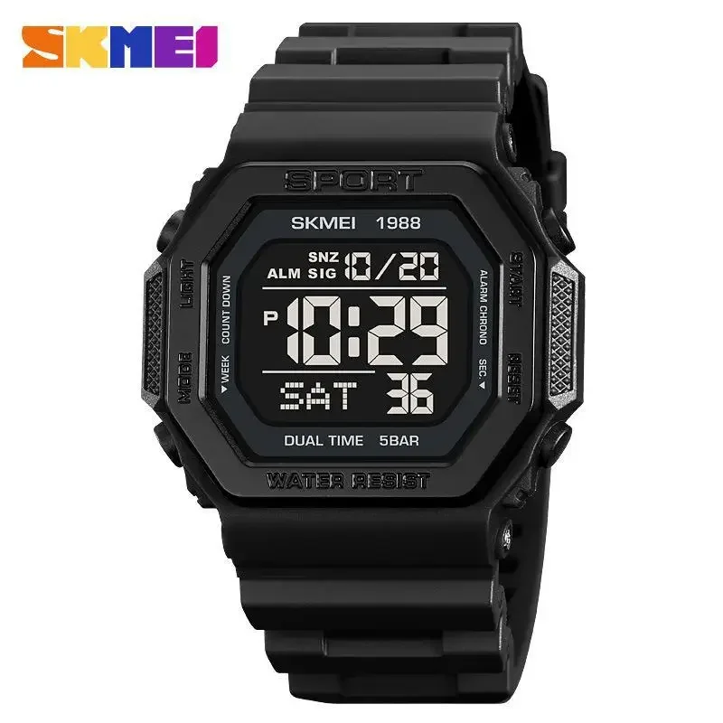 Tide Watch Surf - Skmei 1988 męski wojskowy zegarek odliczający