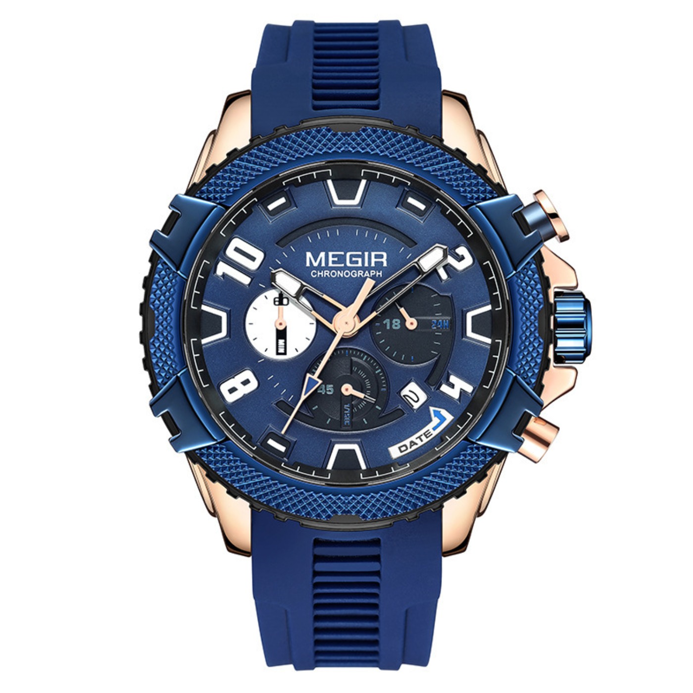 Chronograph Sport Watch - Zegarki męskie MEGIR z chronografem, tarcza