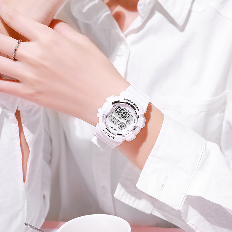 Smartwatch Digital Watches For Kid Boy With Alarm - Moda zegarki dla dzieci YIKAZE świecący