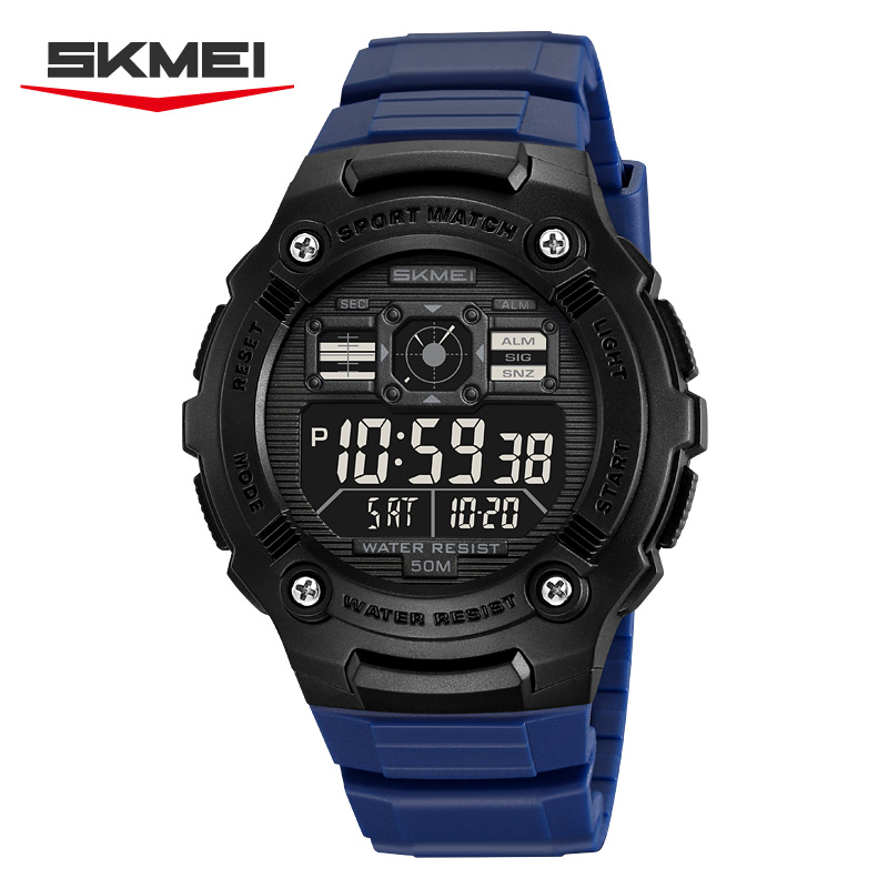 Tide Watch Surf - Zegarek męski SKMEI 2636, wojskowy, sportowy,