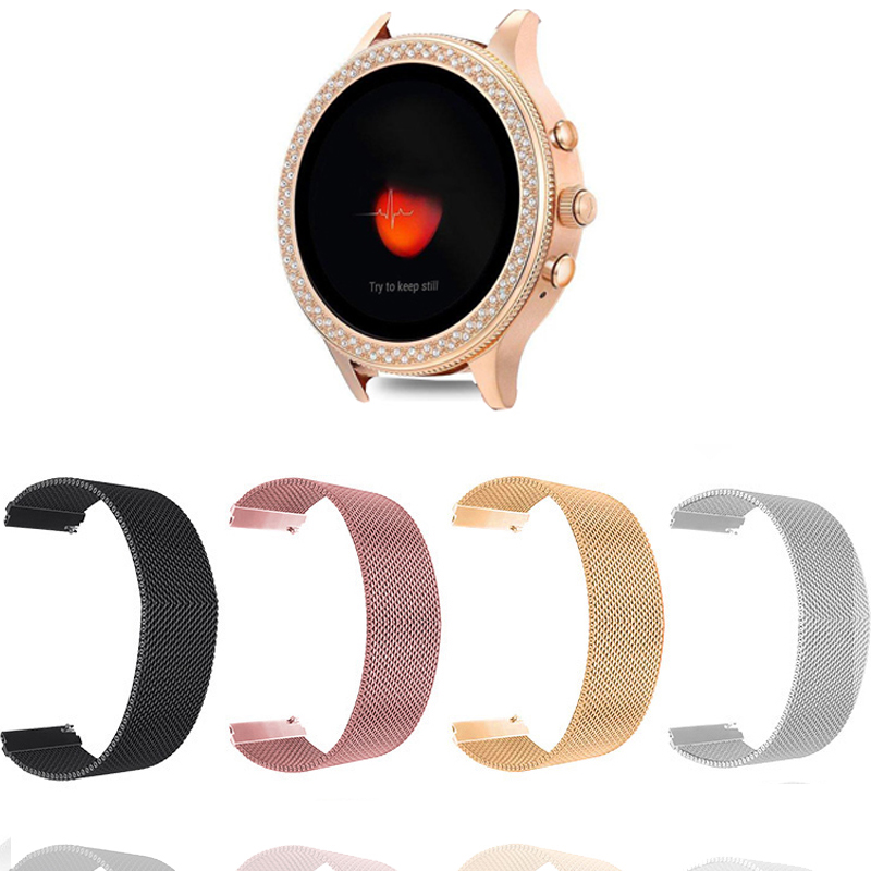 Fossil Watches Smartwatch Gen 3 - 18MM pasek pleciony z siateczki metalowej