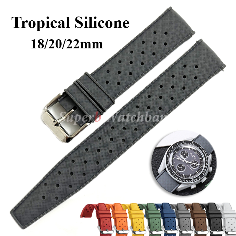 Citizen Watches Smartwatch - Tropikalny Silikonowy Pasek do Zegarka Szybkozłączka