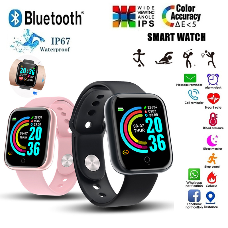 Watch Smart Y68 - Wielofunkcyjny Smartwatch Męski Damski Połączenie Bluetooth