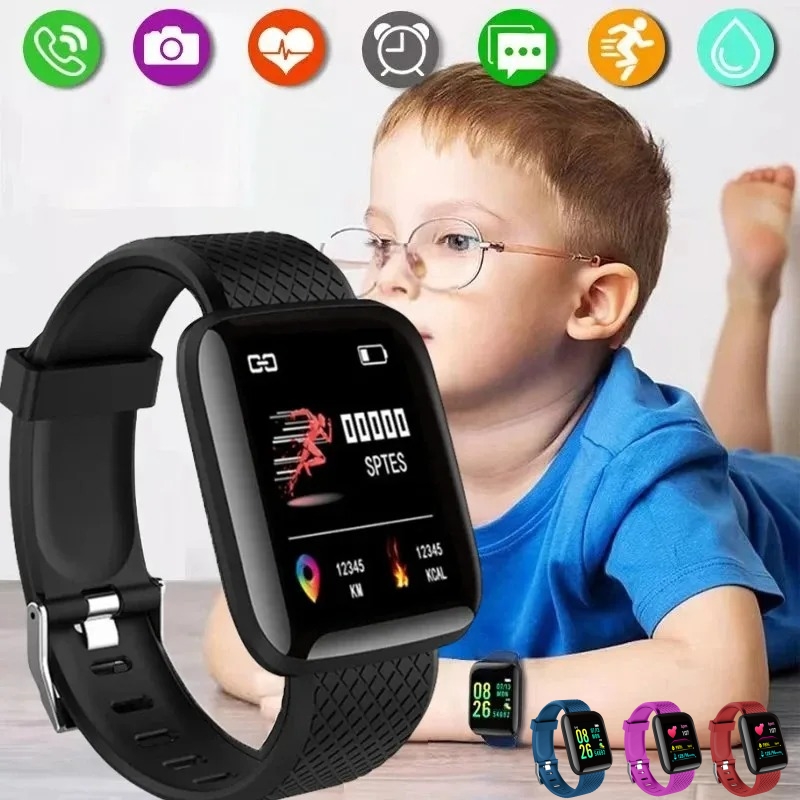 Smartwatch Digital Watches For Kid Boy With Alarm - Inteligentny zegarek Sport Fitness Zegar dla