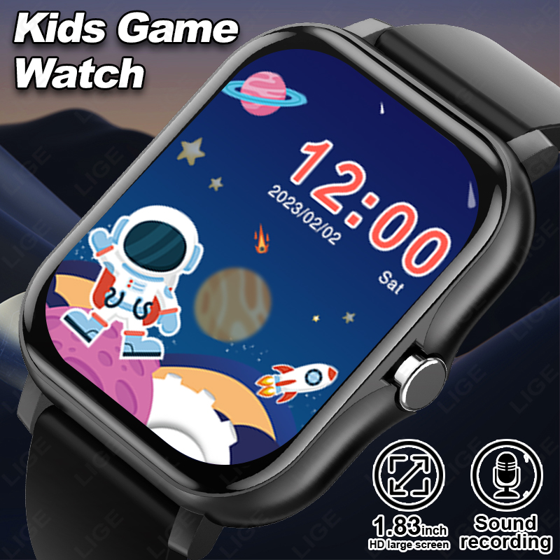Smartwatch Digital Watches For Kid Boy With Alarm - LIGE 2025 Audiobook Smartwatch dla dzieci