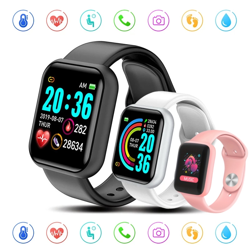 Watch Smart Y68 - Sportowe inteligentne zegarki Bluetooth Kolorowy ekran