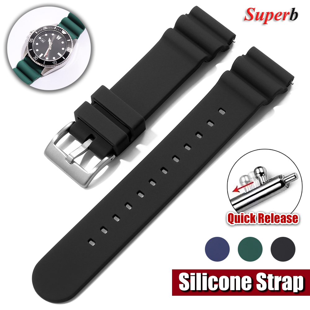 Citizen Watches Smartwatch - Tropikalny silikonowy pasek do zegarka 20mm