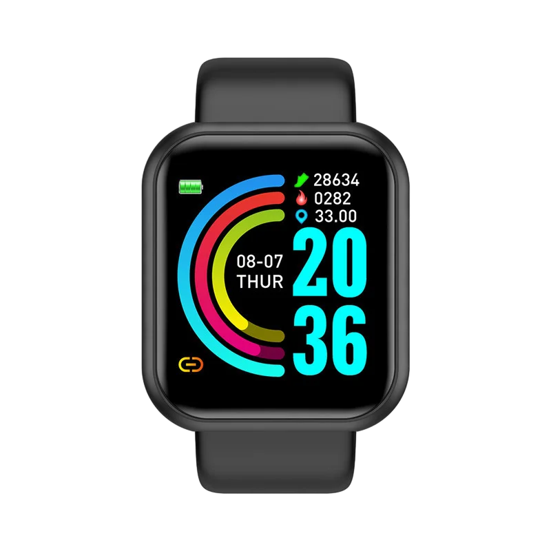 Watch Smart Y68 - Zegarki męskie Smartwatch dla kobiet Monitor