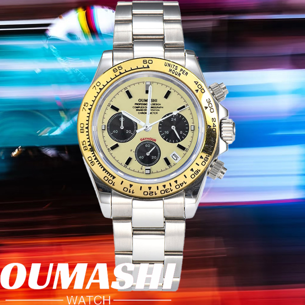 Chronograph Sport Watch - Luksusowy zegarek kwarcowy VK63 Chronograf Zegarek