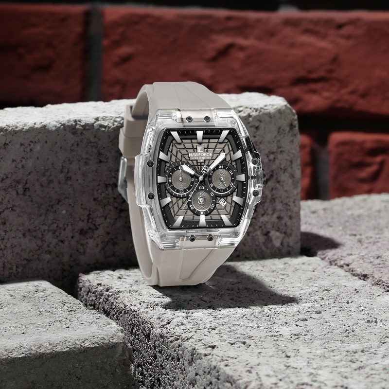 Chronograph Sport Watch - Zegarki męskie NAVIFORCE, sportowe, wodoszczelne 5ATM,