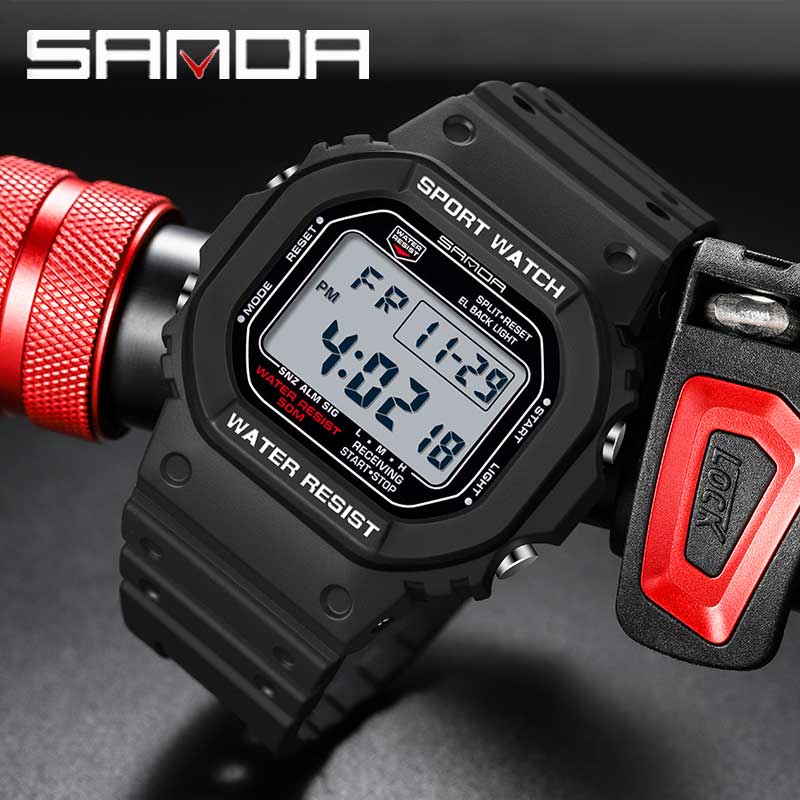 Tide Watch Surf - SANDA G Style Cyfrowy zegarek męski