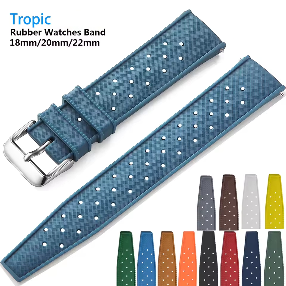 Citizen Watches Smartwatch - Tropikalny pasek do zegarka FKM z