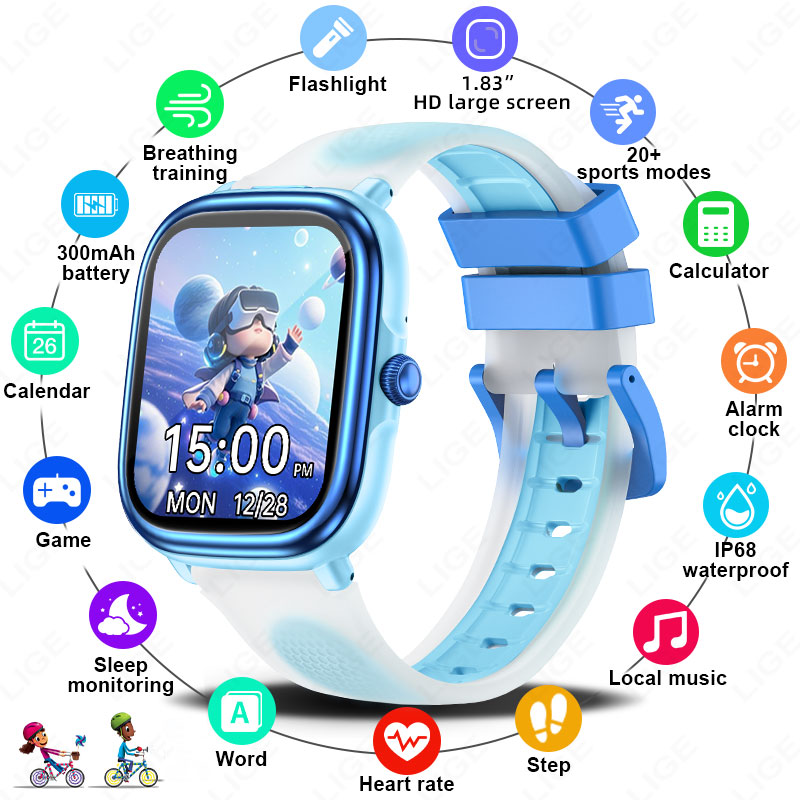French Connection Watches Smartwatch App - LIGE Smartwatch dla dzieci, dziewcząt i