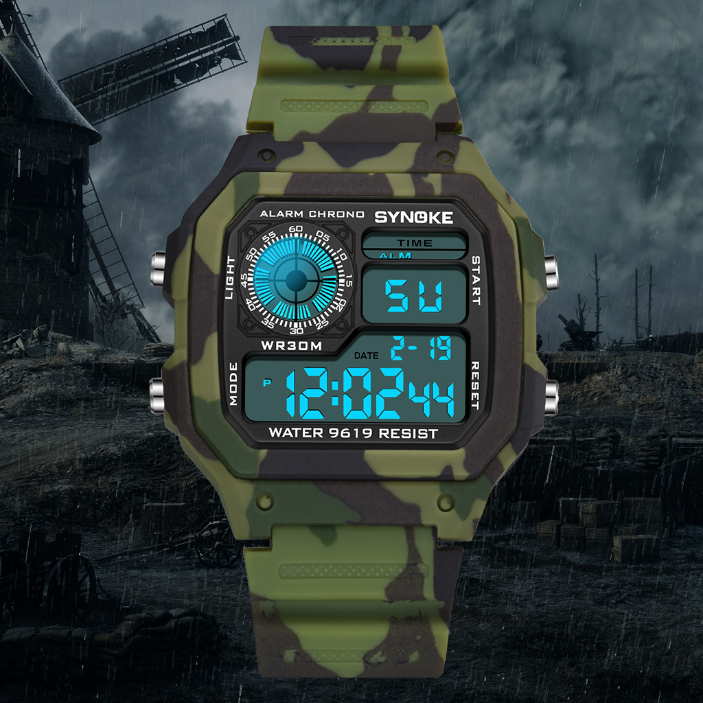 SYNOKE Outdoor wojskowy zegare – Tide Watch Surf recenzja i cena