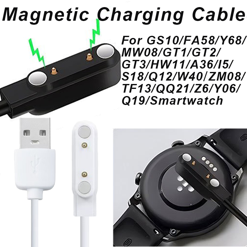 Magnetyczny kabel do ładowarki – Watch Smart Y68 recenzja i cena