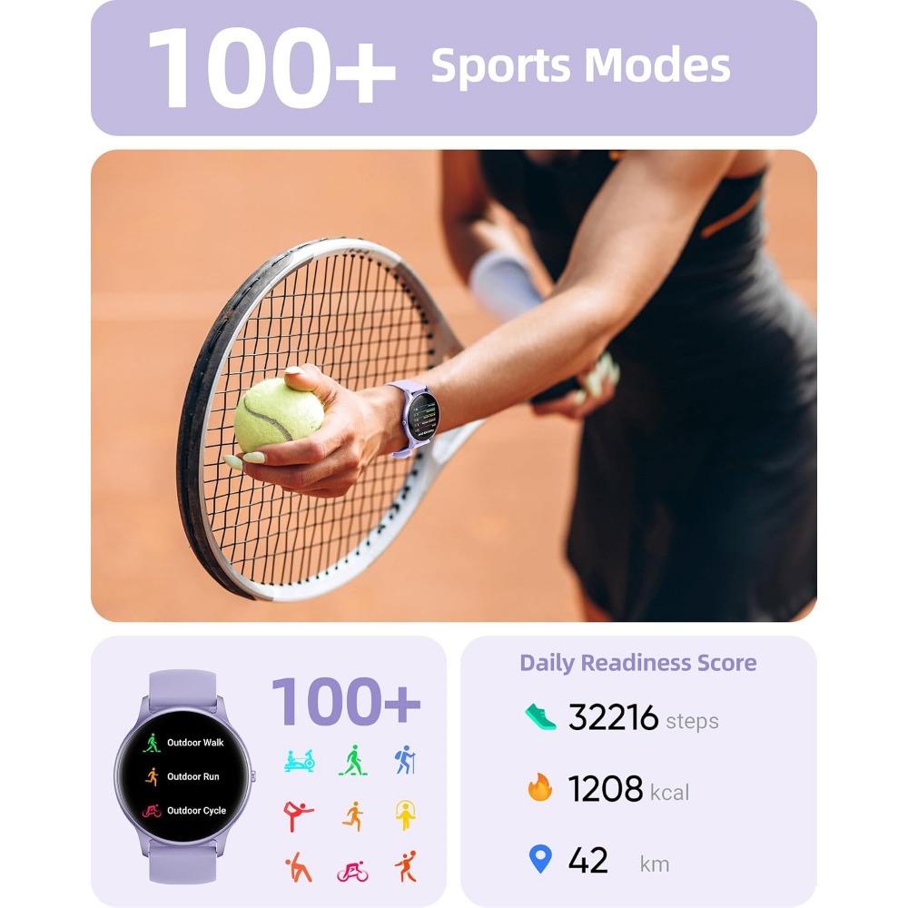 Inteligentny zegarek z funkcją – Smartwatch Purple Watches For Women recenzja i cena