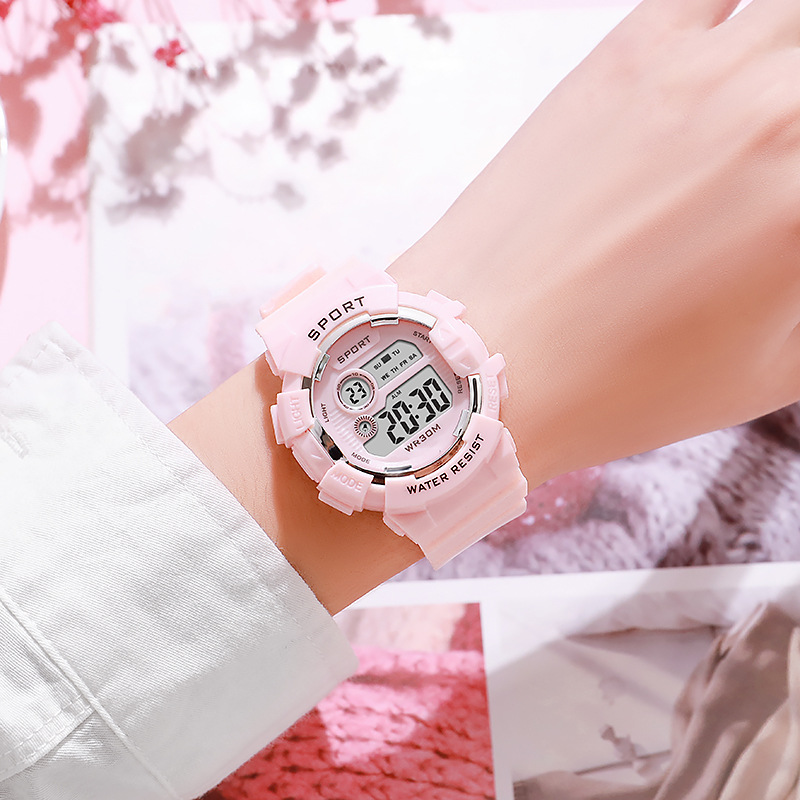 Moda zegarki dla dzieci YIKAZE – Smartwatch Digital Watches For Kid Boy With Alarm recenzja i cena