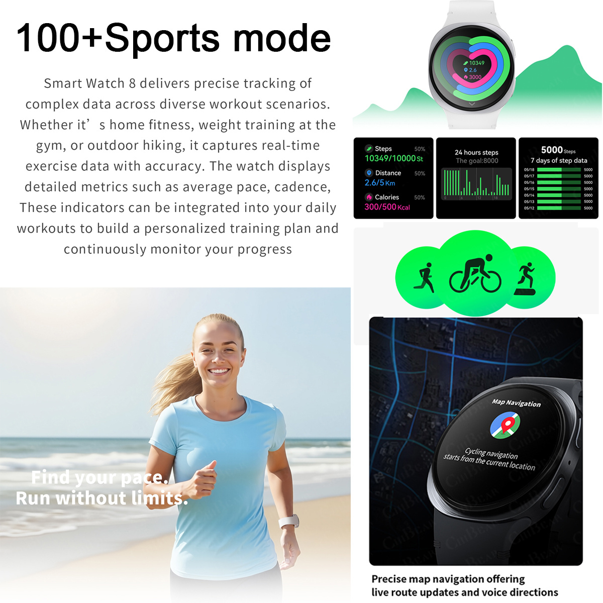 Nowe smartwatche 2026 8 Mini G – Smartwatch Watches Price recenzja i cena