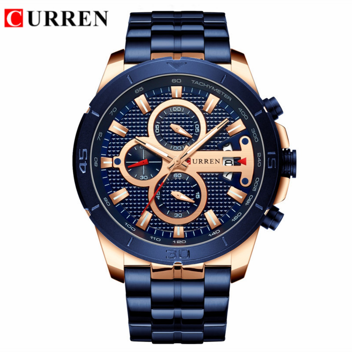 Zegarek męski CURREN Wodoodpor – Chronograph Sport Watch recenzja i cena
