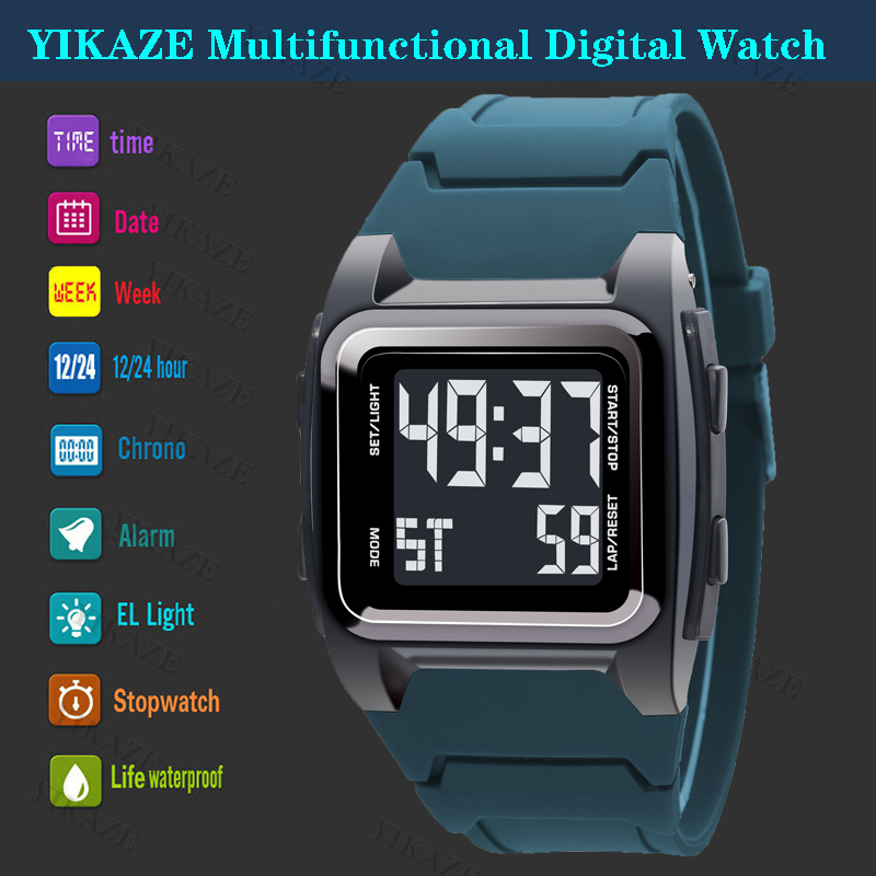 YIKAZE męski zegarek cyfrowy 5 – Tide Watch Surf recenzja i cena