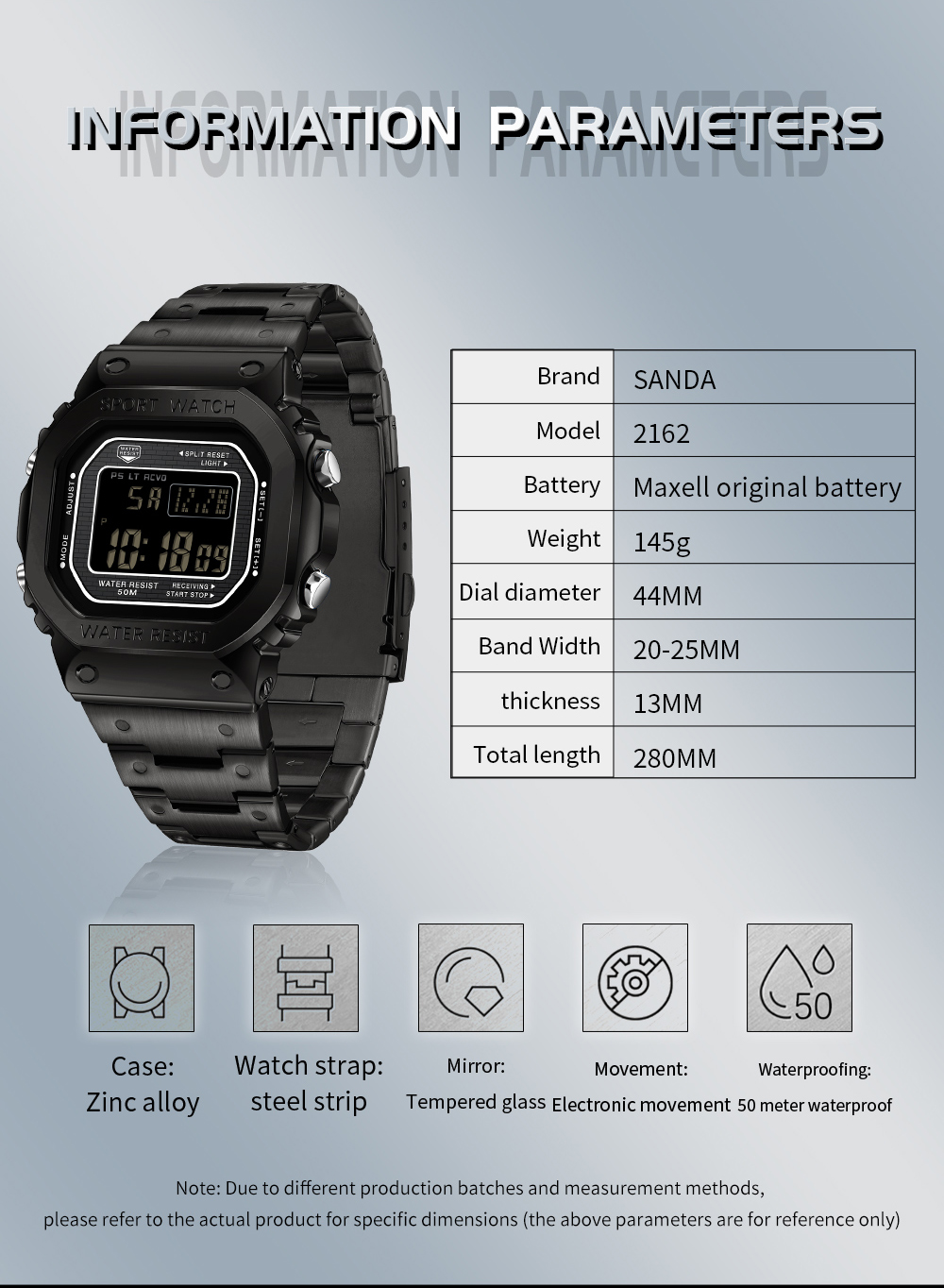 Zegarek męski elektroniczny SA – Tide Watch Surf recenzja i cena