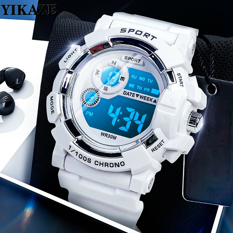 YIKAZE zegarki dla dzieci moda – Smartwatch Digital Watches For Kid Boy With Alarm recenzja i cena