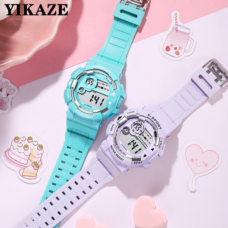 YIKAZE zegarki dla dzieci moda – Smartwatch Digital Watches For Kid Boy With Alarm recenzja i cena