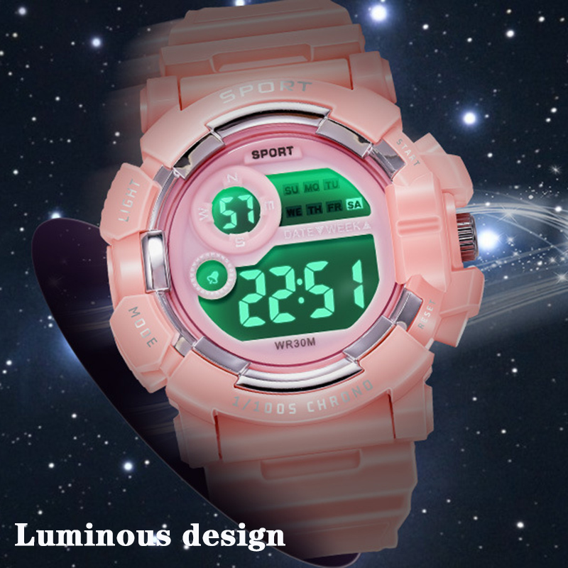 YIKAZE zegarki dla dzieci moda – Smartwatch Digital Watches For Kid Boy With Alarm recenzja i cena