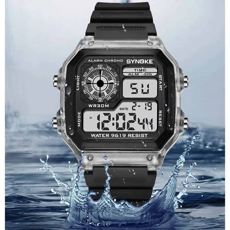 SYNOKE zegarki cyfrowe mężczyź – Tide Watch Surf recenzja i cena