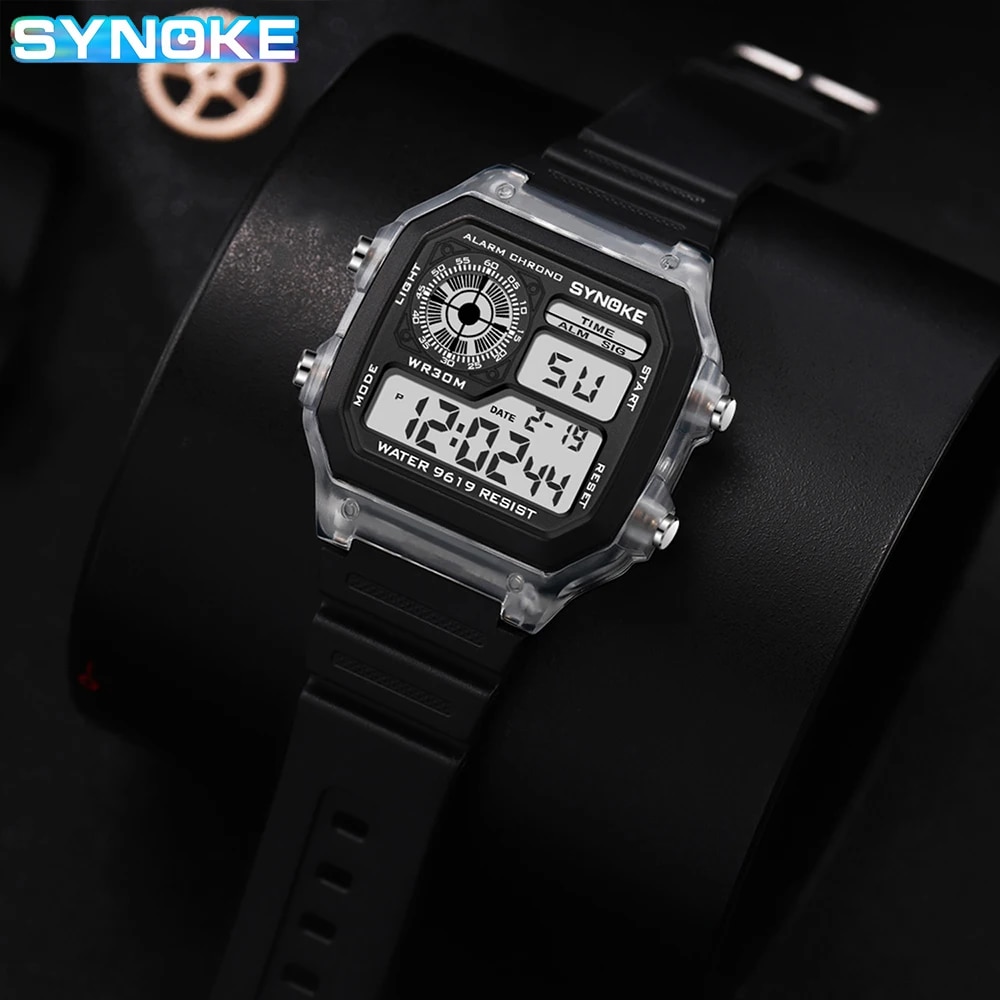 SYNOKE zegarki cyfrowe mężczyź – Tide Watch Surf recenzja i cena