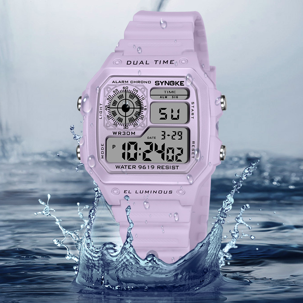 SYNOKE zegarki cyfrowe Lady Sp – Tide Watch Surf recenzja i cena
