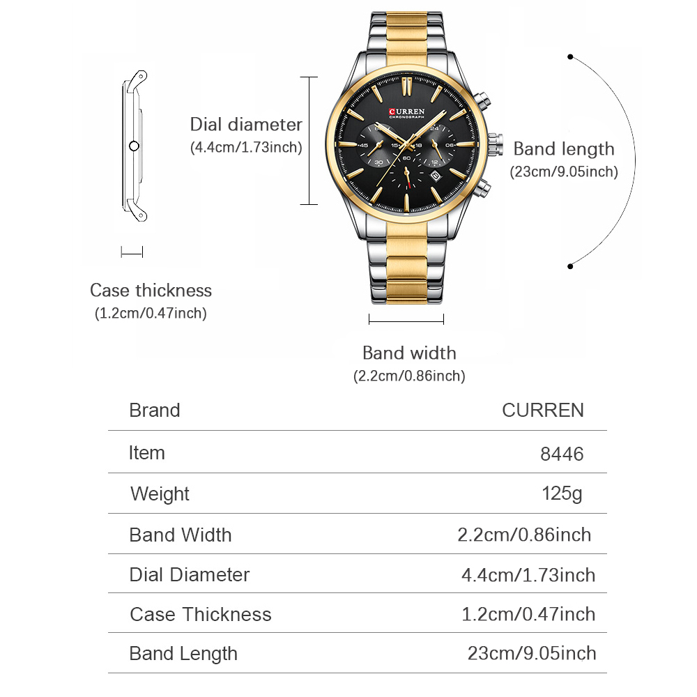 CURREN Casual Quartz Chrono Sp – Chronograph Sport Watch recenzja i cena