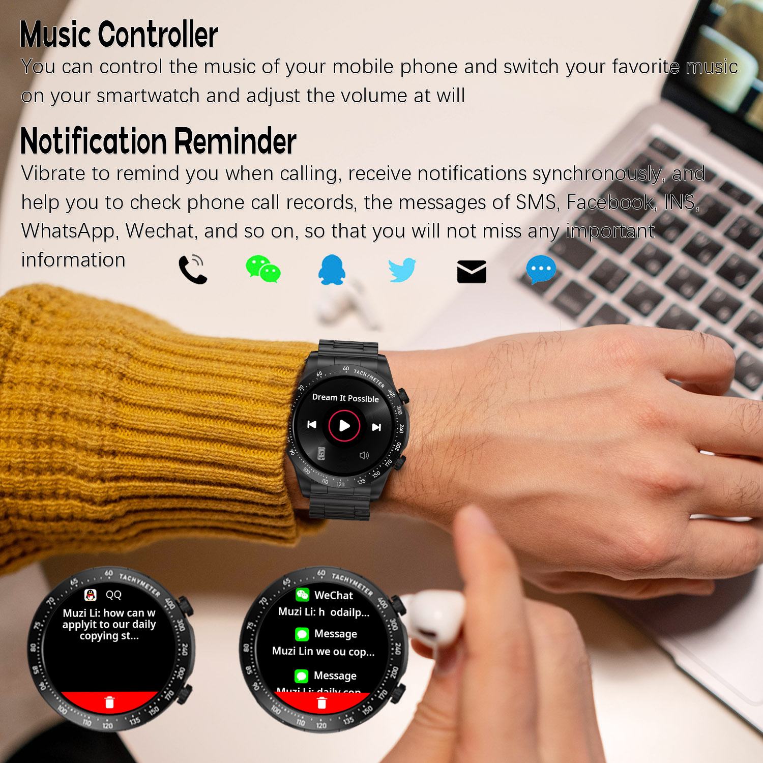ROLLSTIMI Premium Smartwatch d – Smartwatch Premium Watches For Men recenzja i cena
