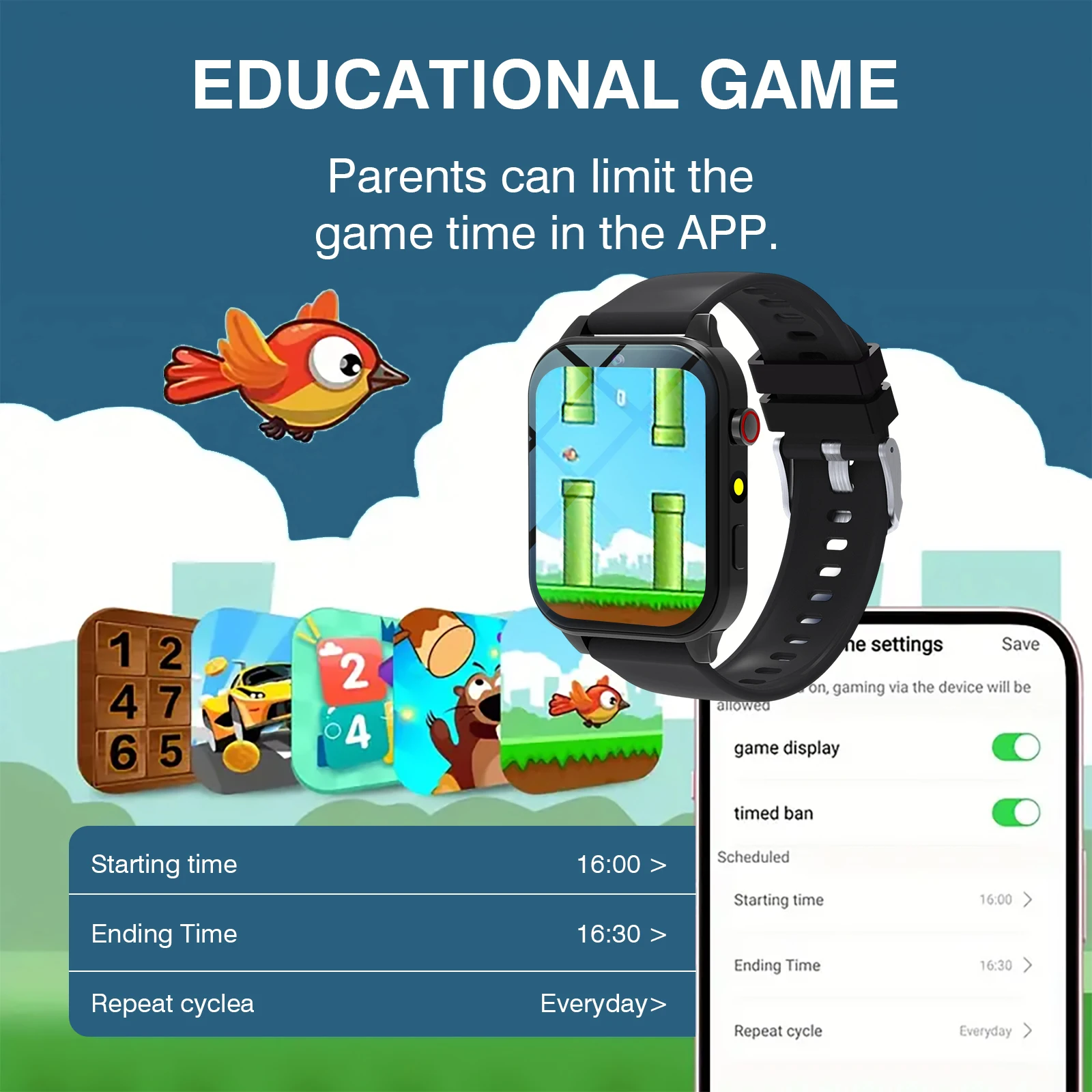 Smartwatch dla dzieci 18 gier  – Smartwatch Watches For Kid Boy Waterproof recenzja i cena