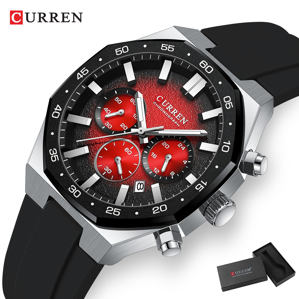 CURREN Modny Męski Zegarek Spo – Chronograph Sport Watch recenzja i cena