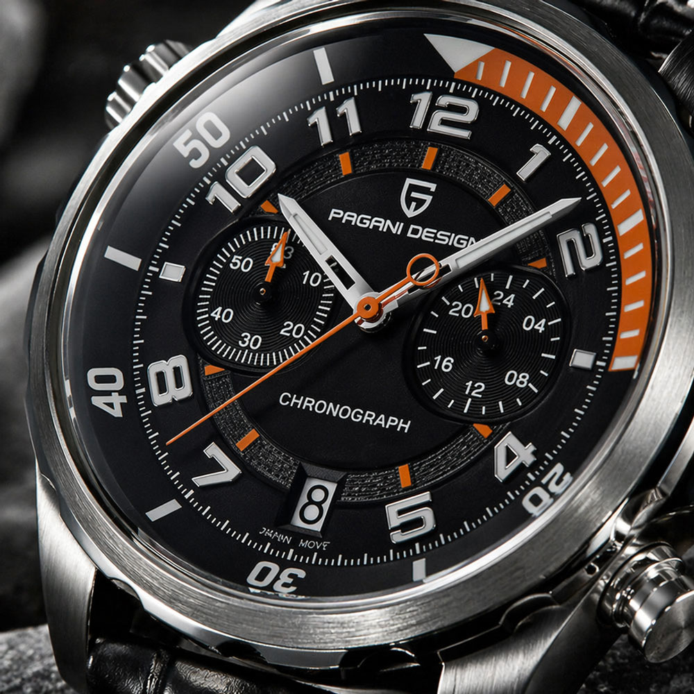 PAGANI DESIGN Klasyczny skórza – Chronograph Sport Watch recenzja i cena