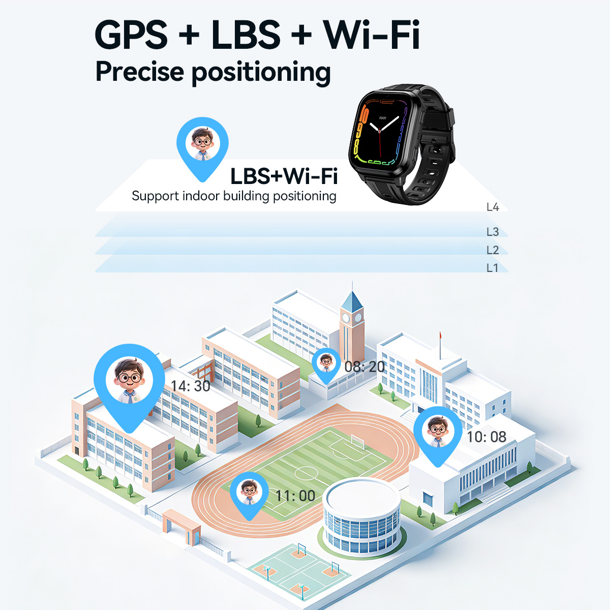 HOCO Y108 1.69-calowy zakrzywi – Smartwatch Watches For Kid Boy Waterproof recenzja i cena