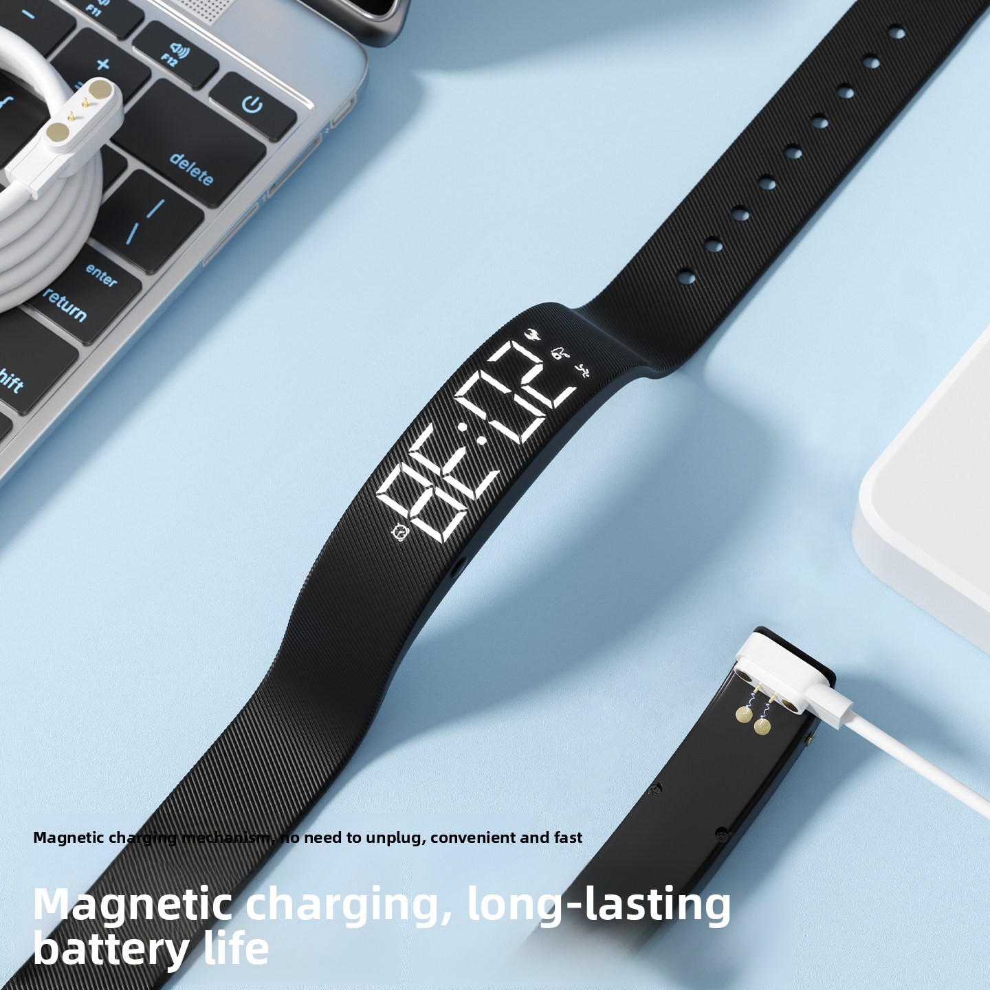 Nowy koreański prosty zegarek  – Smartwatch Digital Watches For Kid Boy With Alarm recenzja i cena